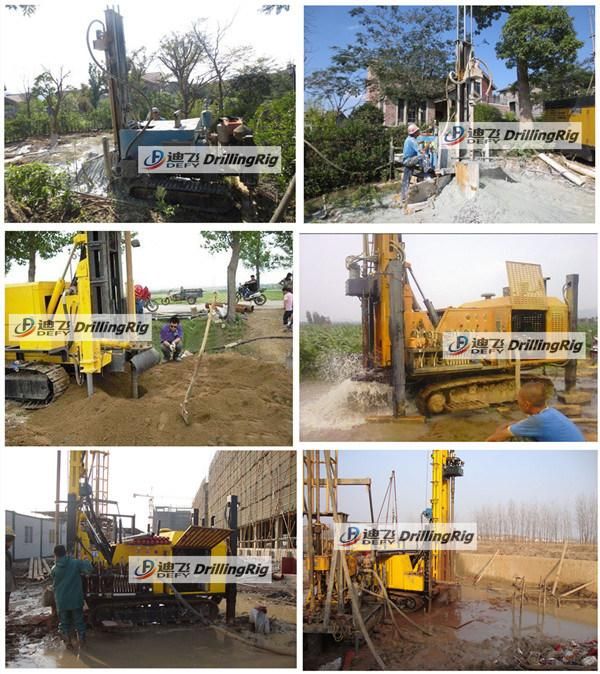 Dfq-400 400m Pneumatic DTH Rock Water Drill Rig Machine