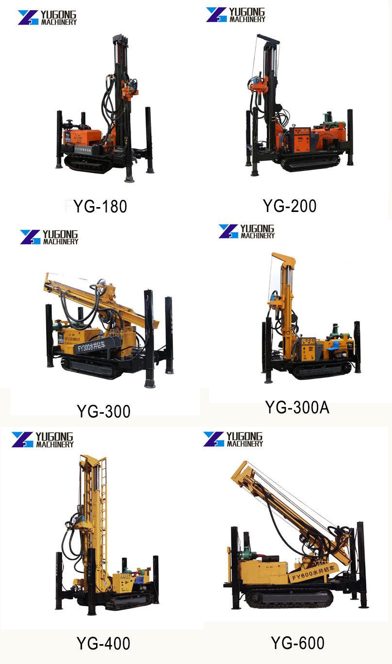 Cheap 200m Depth Bore Hole R100 Crawler Mounted DTH Water Well Drilling Rig