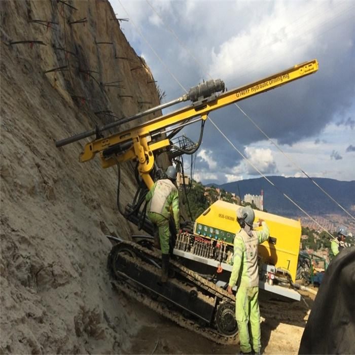 Multi Functional Hydraulic Anchor Drilling Rig Ctq-G140yf Hydraulic DTH Drilling Rig for Slope Supporting