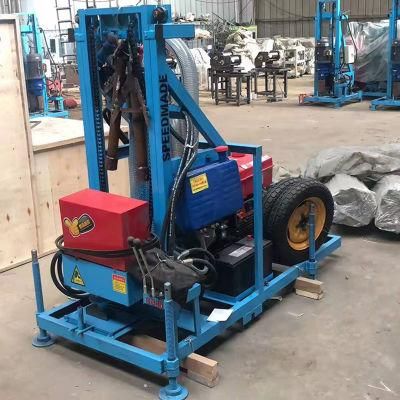 Diesel Water Well Drilling Machine 22HP 32HP 100m 200m Drilling Wells Machine Hydraulic Mine Drilling Rig Electric