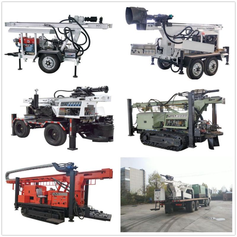 Tailer Rig Small Water Driller Tractor Mounted Borehole Well Truck Type Drilling Machine