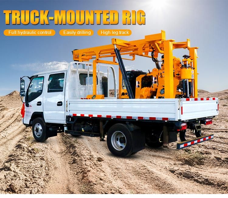 Trailer Mounted 200m Rock Core Sampling Drilling Machine Daimand Core Drill Rig