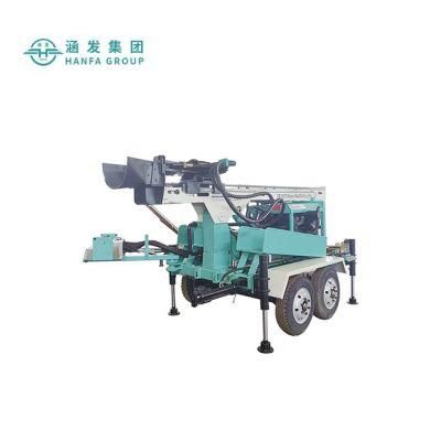 Hf150t Mini Trailer Wheel Type Well Drilling Rig for Sale