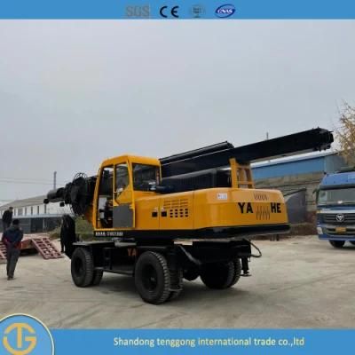 Full Hydraulic Wheeled Water Well Drilling Rig Dl-360 Model