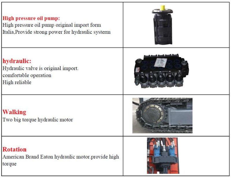 Borehole 550m Hydraulic Water Well Drilling Rig