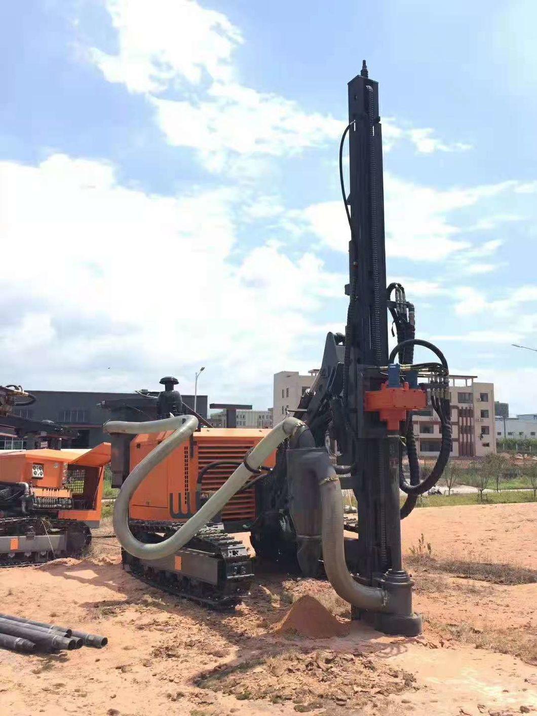 Cheap Price Crawler Mounted DTH Drilling Rig 200m Diesel Engine Water Well Drilling Rig Borehole Machinery Drilling Wells