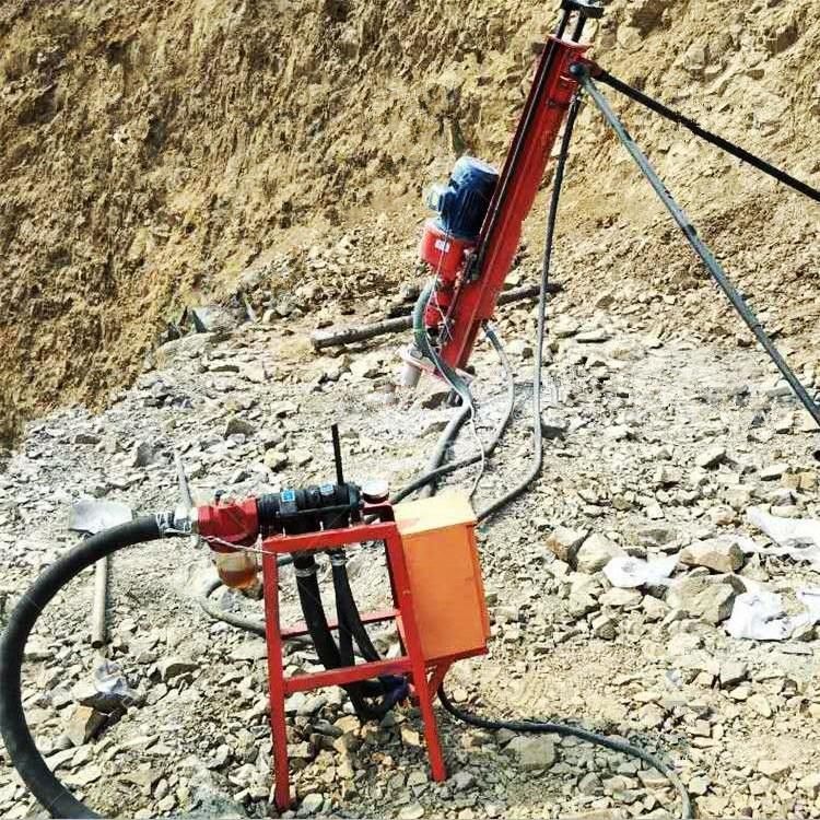Hot 20m Borehole DTH Hard Rock Mining Rig Quarry Blasting Drilling Machine