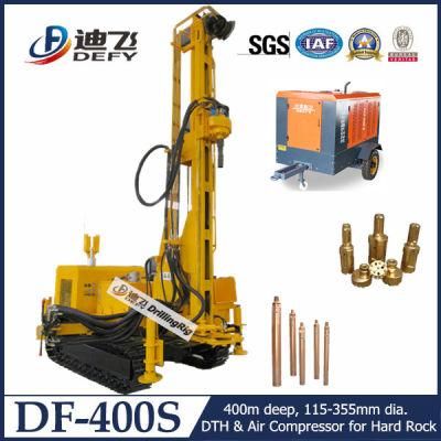 400m Depth DTH Rock Water Well Bore Drill Boring Machine