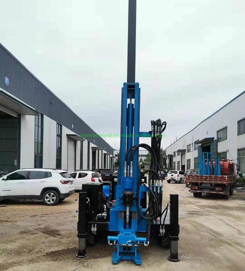 300m Crawler Portable Full Hydraulic Power Head Geotechnical Core Drilling Rig