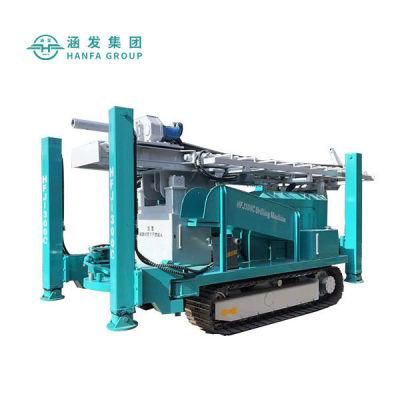 Hfj300c 300m Top Drive Multi-Functional Hydraulic Rotary Water Well Drilling Rigs Borehole Geotechnical Drill Machinery