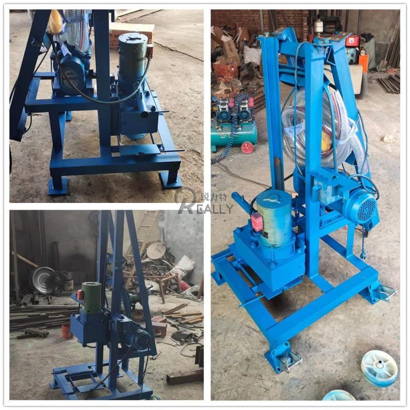 Foldable 1.5kw Electric Portable Water Well Drilling Machine Borehole Small Well Drilling Machine Price Mine Drilling Rig