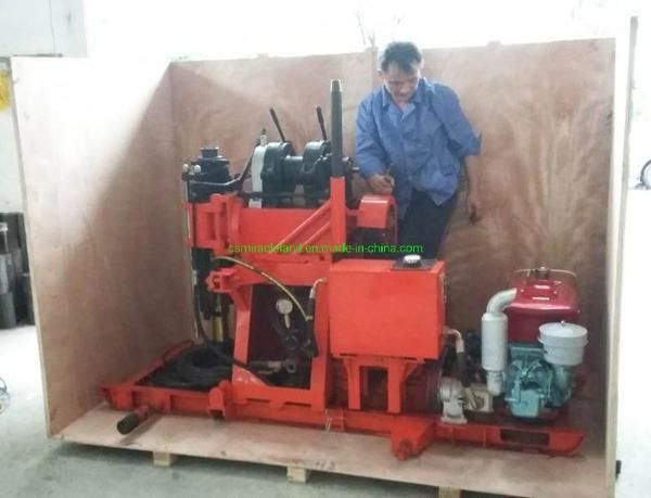 Portable Rotary Geotechnical Survey Core Drilling Equipment with Pump Integrated (XY-1B)