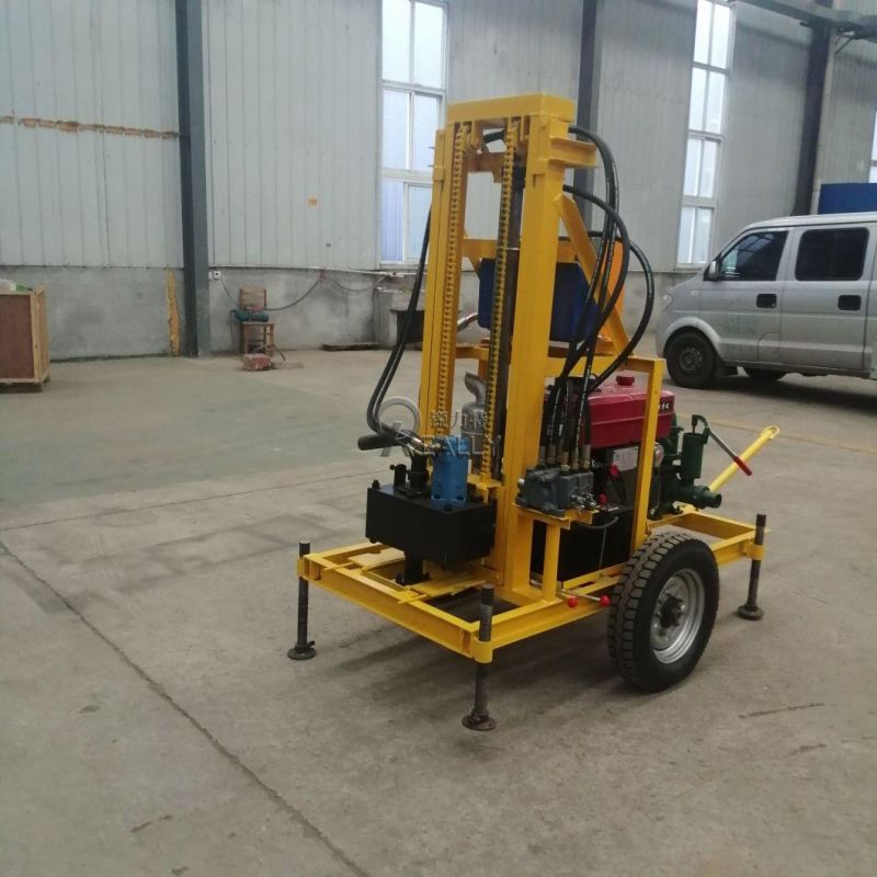 22/35HP Diesel Deep Borehole Water Well Drilling Machine for Sale Hydraulic Mine Drilling Rig Hole Drilling Machines