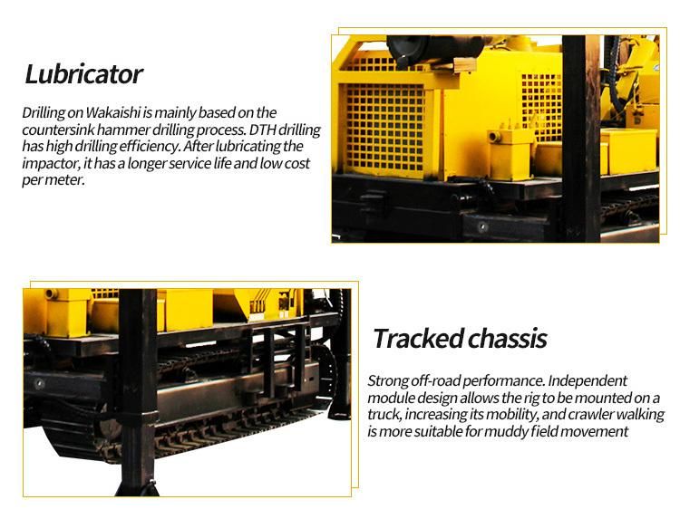 500 Meter Track Mounted Water Well Rotary Drilling Rig Machine Factory Price for Sale