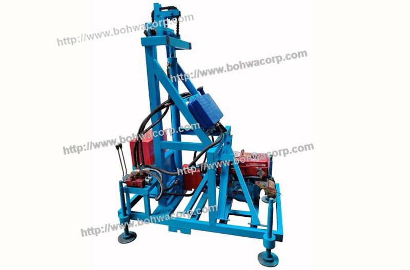 100m Two-Wheel Tracktion Hydraclic Water Well Drilling Rig