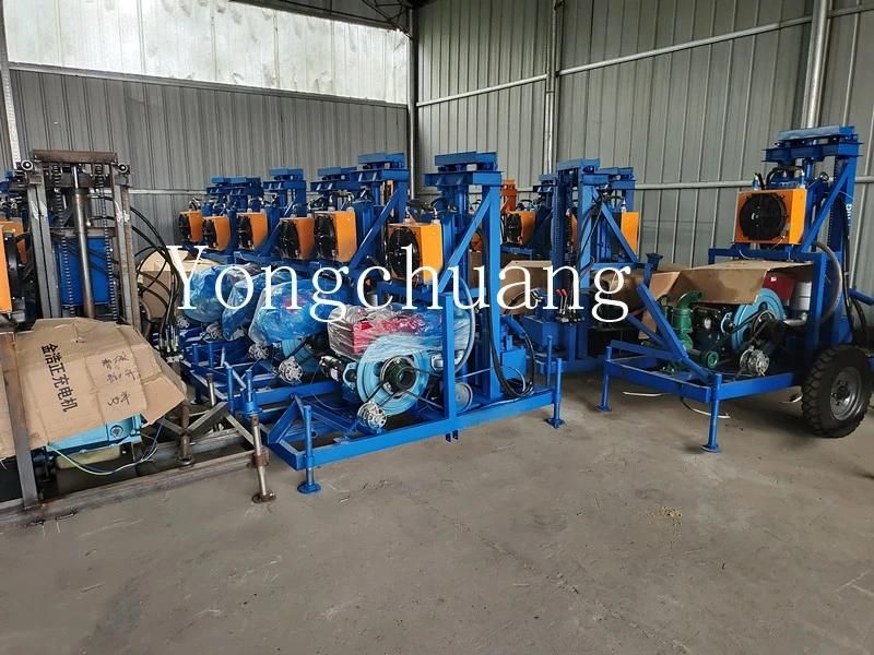 One-Button Start of Water Well Drilling Equipment with Water Pump and Water Pipe