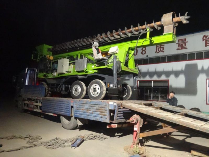 High Efficiency Wheeled 360-6 Pile Driver and Trailer Rotary Pilling Machine Supplier