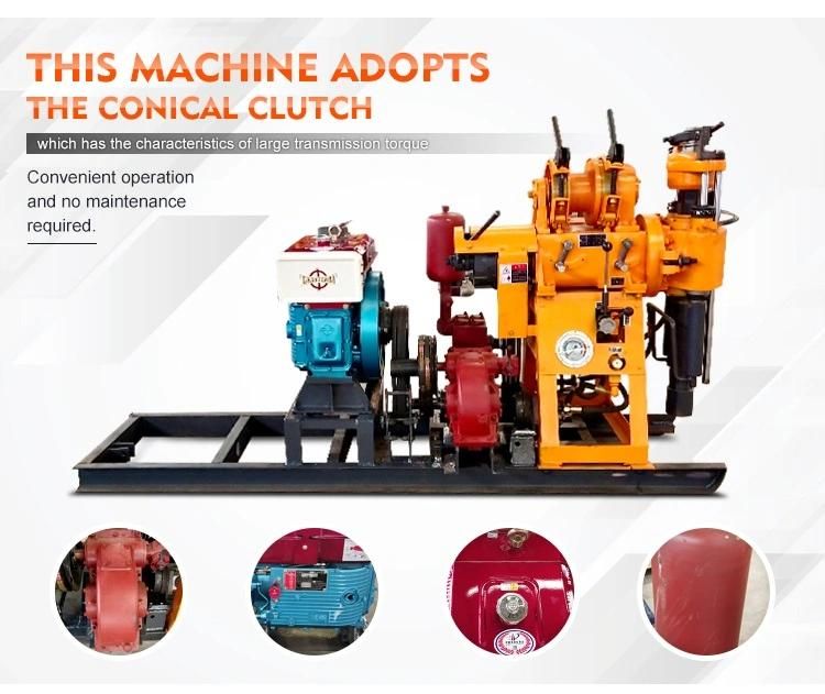 Cheap Borehole Drilling Machine 130m Portable Hydraulic Core Drilling Rig