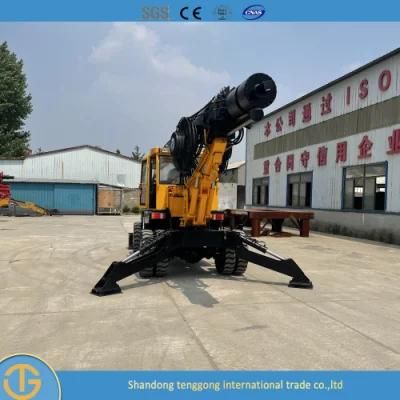 Dl-180 Model Wheel Type 15m Pile Driver Machine
