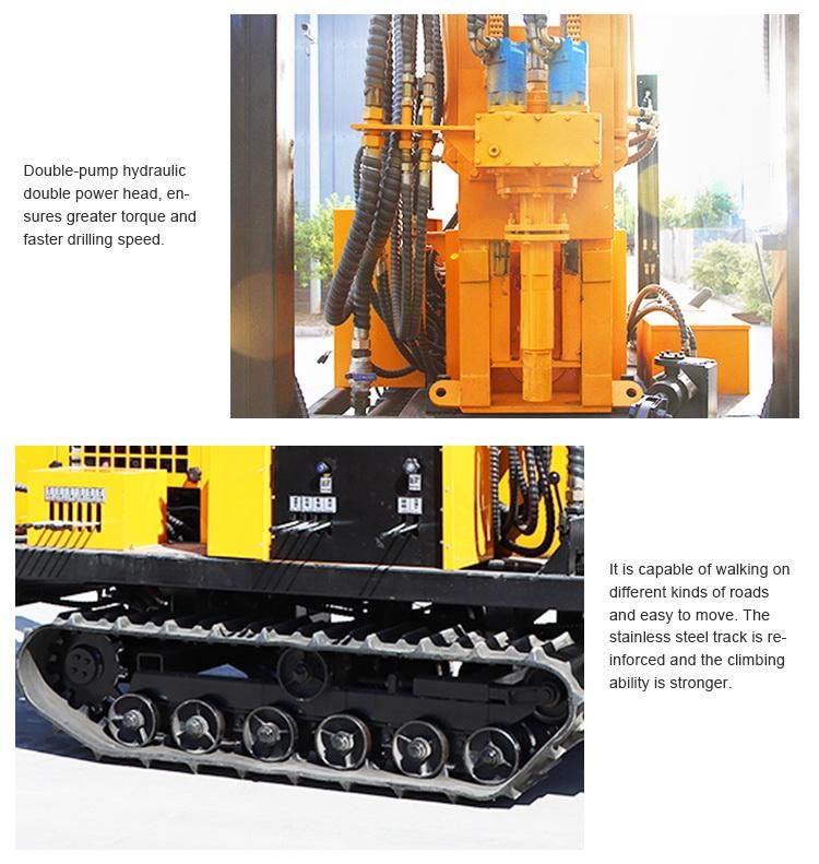 Hydraulic Exploration Water Well Drilling Machine Diesel Power Drilling Rig