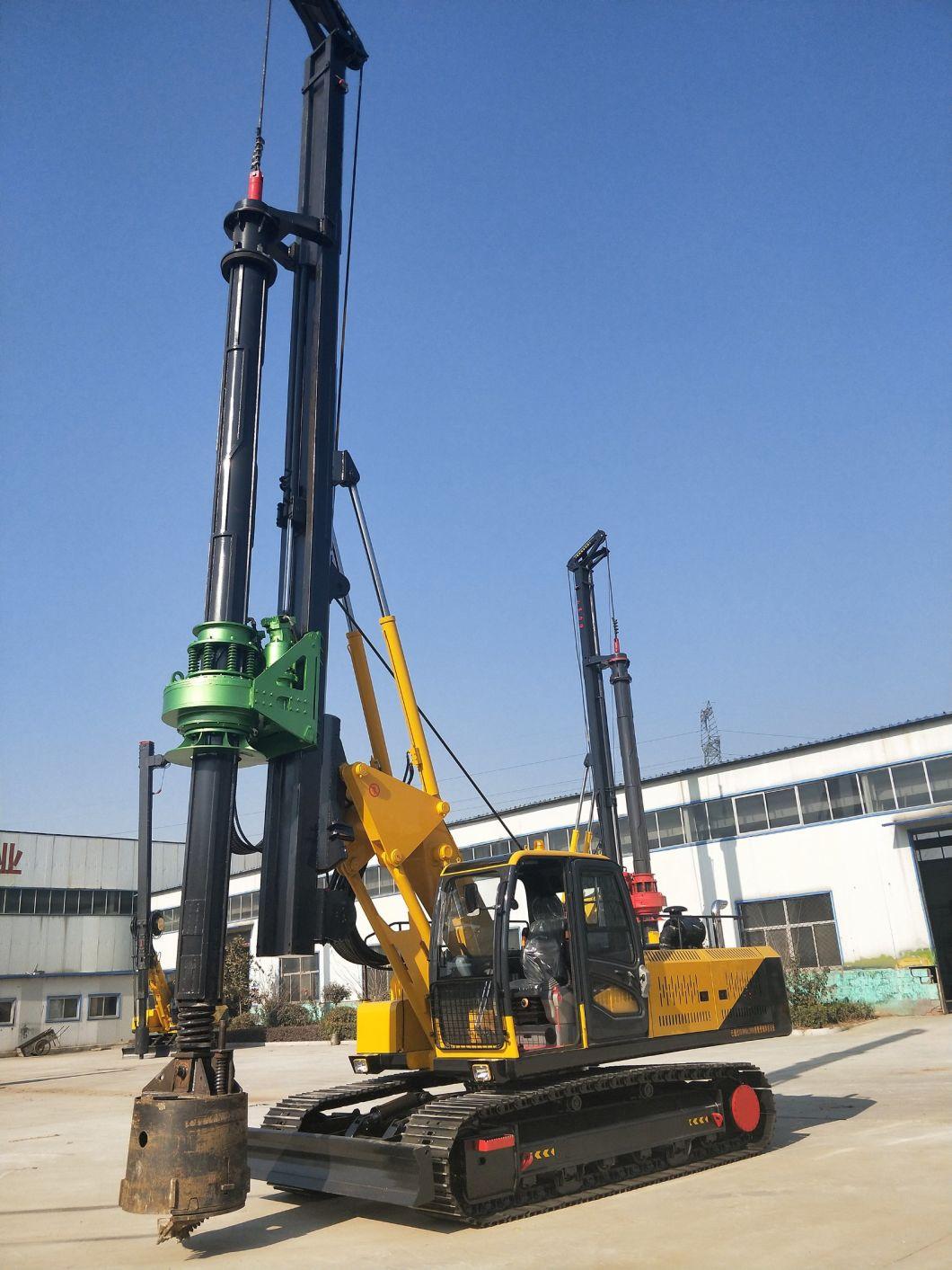 60m Crawler Hydraulic Rotary Drilling Rig Machine with Cummins Engine for Civil Construction