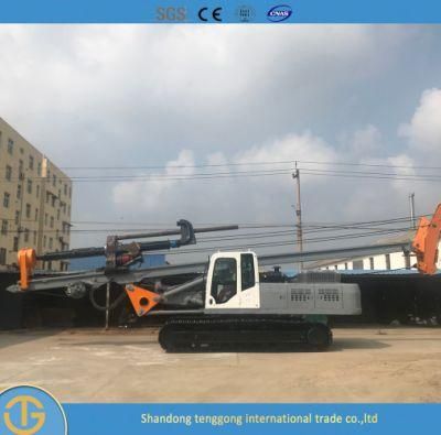 Long Spiral Rotary Borehole Piling Driving Portable Hydraulic Drilling Rig