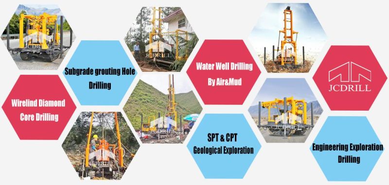 200m Deep Cheap Price Soil and Rock Borehole Water Well Drilling Rig