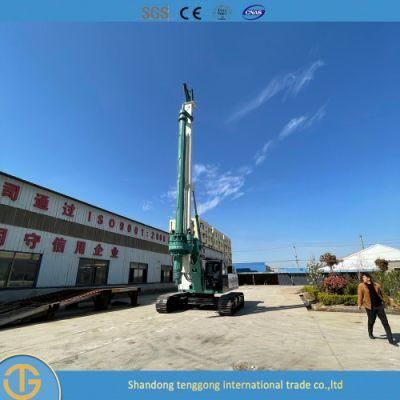 Small Portable Crawler Borehole Drilling Rig Machine for 30m Pile Foundation
