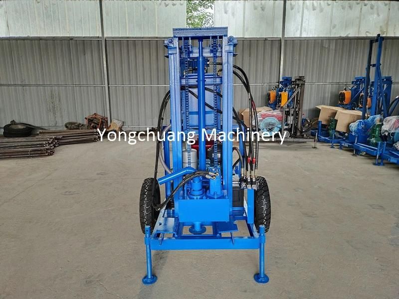 Hydraulic Drilling Rigs with 100m of Drill Pipe, 3PCS of Drill Bit, Mud Pump and Water Pipe