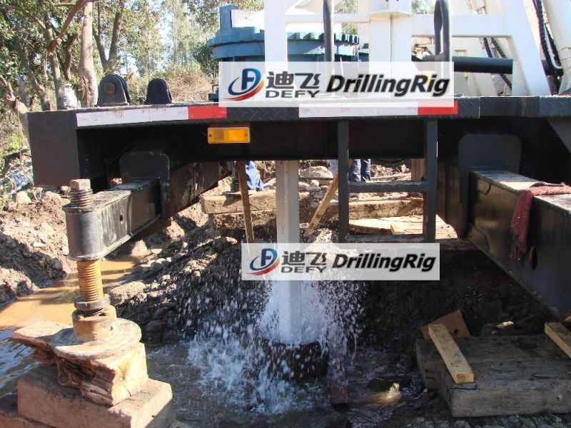 Large Diameter Trailer Mounted Borehole Water Drilling Machine Price