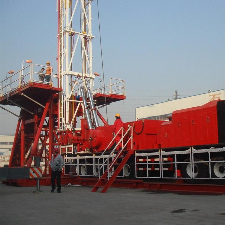 4000m Xj 850HP Oil Gas Well Mobile Drilling Rig