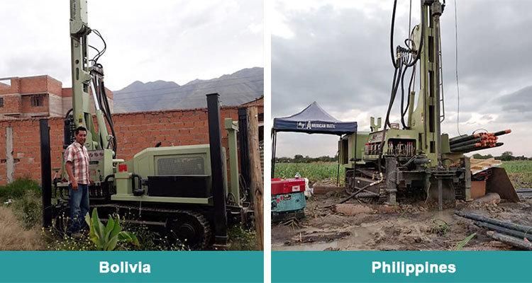 Hf220y 220m Small Crawler DTH Water Borehole Well Drilling/Drill Rig