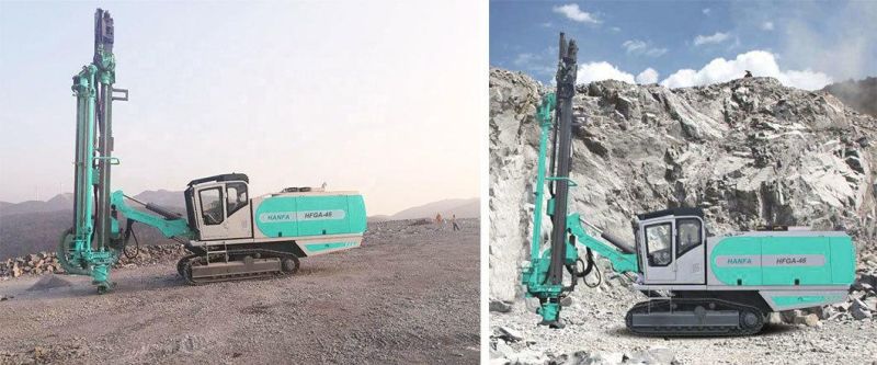 Open Air DTH Rotary Drilling Rig with Dust Collector (HFGA-46)