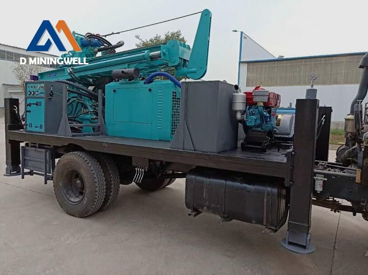 Factory Wholesale Truck Mounted Water Well Drilling Rig with Air Compressor