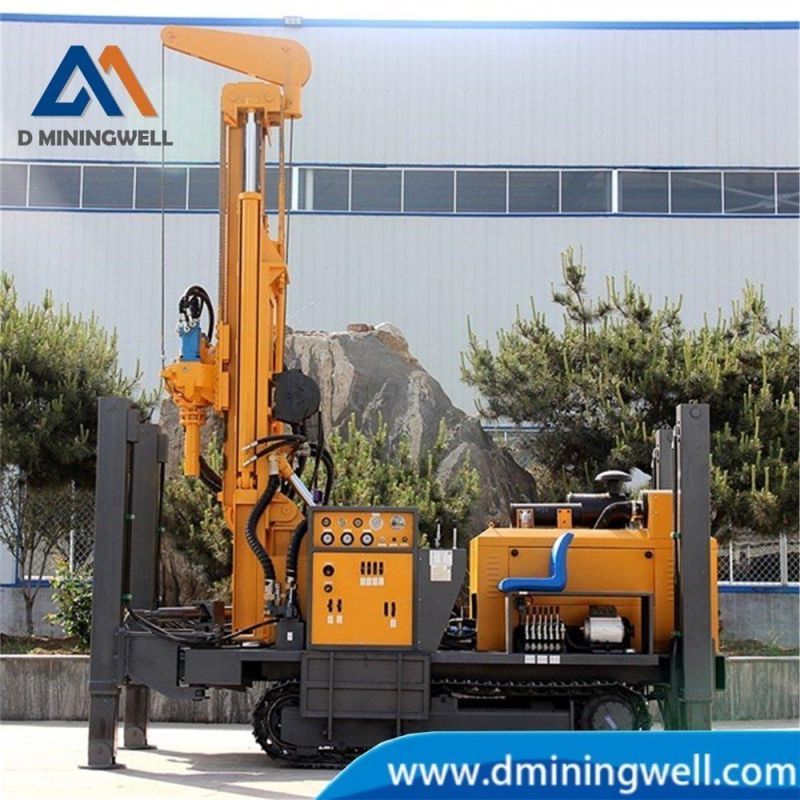 MW300 Steel Crawler Rubber Crawler Drilling Equipment 300m Deep Well Drilling Rig on Promotion