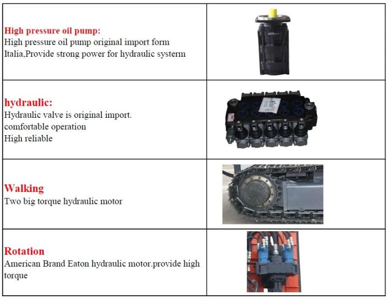 Full Hydraulic Crawler 350m Water Well Drilling Rig