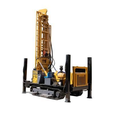 Crawler Hydraulic Diesel Engine Water Well Drilling Rig 500m