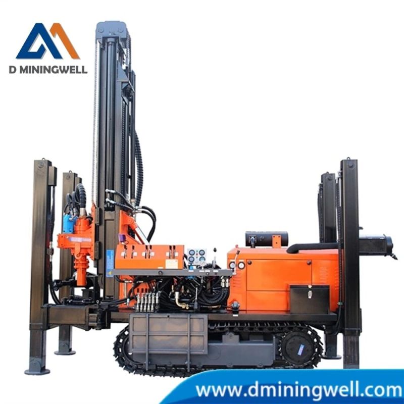 Mwx180 Steel Crawler Water Well Drilling Rigs Machine 280m Depth Undergroud Borehole Drilling Rig