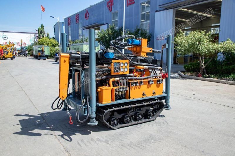 Full Hydraulic Control Air Controlled Borehole Water Well Drilling Rig Machine Use in Mountainous