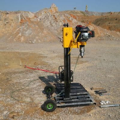 Mine Rock Core Drilling Rig Mountain Portable Pillar Sampling Rig Diesel Drilling Rig