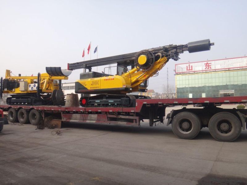 60m Depth Truck Mounted Communication Engineering Lock Rod Rotary Drilling Rig with Cummins Engine