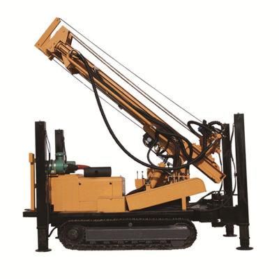 300m Portable Crawler Mounted Water Well Drilling Rig / Rock Drilling Machine