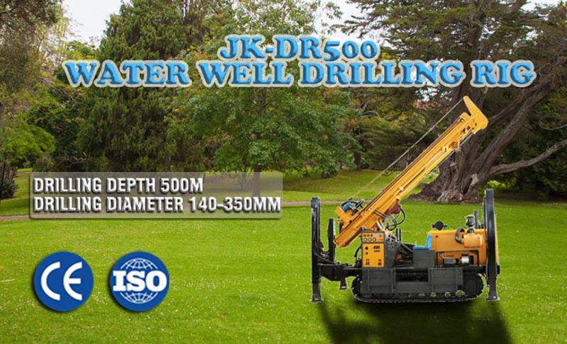 Jk-Dr500 Diesel Engine Hydraulic Water Well Drilling Rig Machine for Sale
