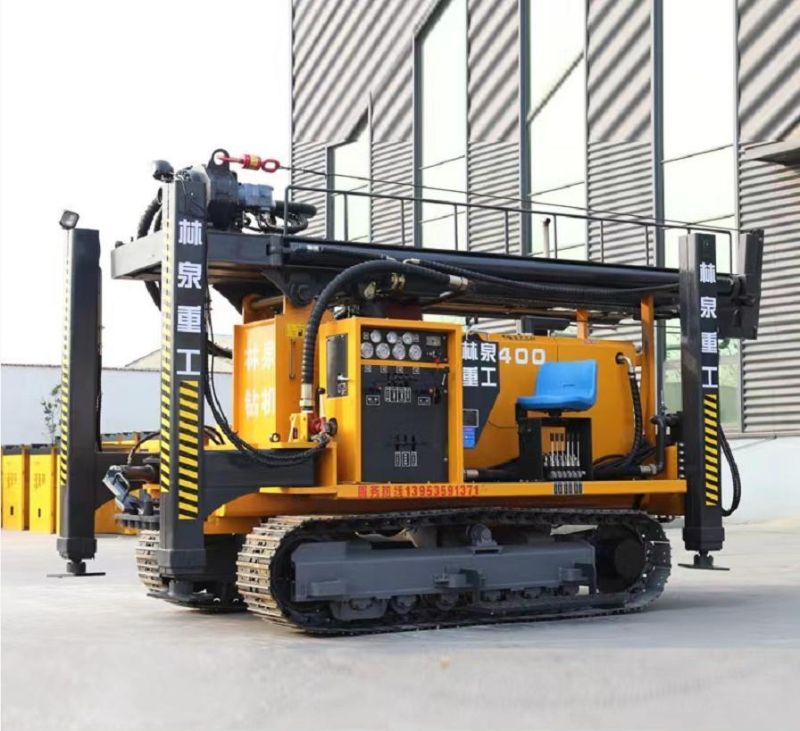 200 Meter Wheeled Type Pneumatic Huge Bore Water Well Drilling Rig Drilling Machine