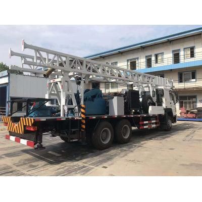 300m Depth Truck-Mounted Pneumatic Water Well Drilling Rig with Air Compressor for Sale