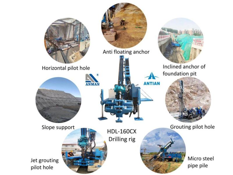 Hdl-160cx Micropile Project Multifunctional Drilling Machine