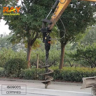 Ray Factory Deep Earth Auger Post Hole Digger for Excavator/Skid Steer
