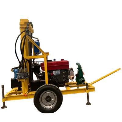 Pearldrill Deep Water Well Drilling Rig Small Diesel Hydraulic Drilling Rig with Pump Drilling Rig Rising-Lowering