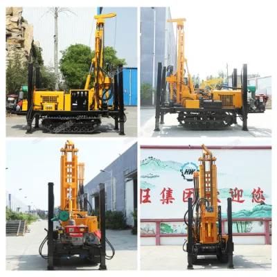 220m Depth Pneumatic Drill Rig Borehole Drilling Rig Use for Mountain/Hard Rock Multifunctional