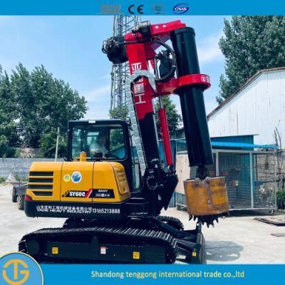 Bored Portable Pile Rotary Crawler Type Hydraulic Oil Deep Well Drilling Rig
